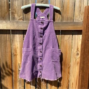 Easel ~ Purple Corduroy Dress